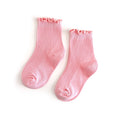 Ribbed Lettuce Midi Socks