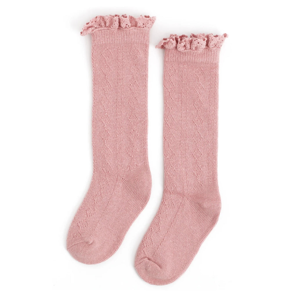 Fancy Lace Knee High Socks