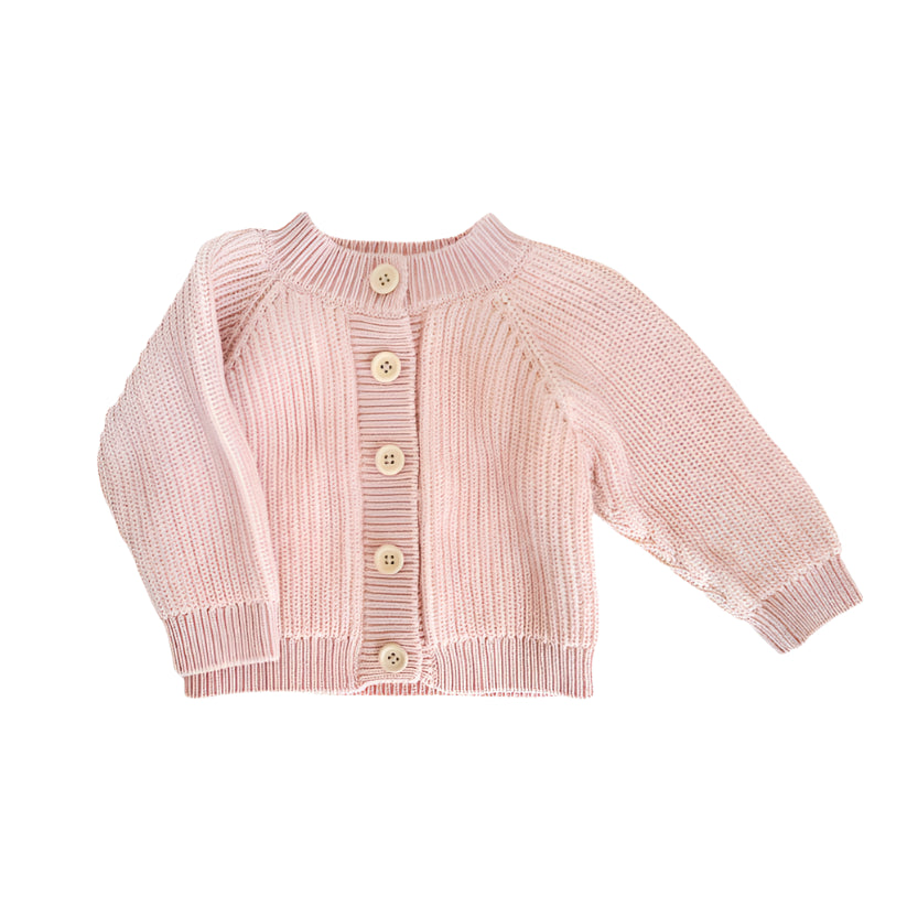 Pink Brioche Cardigan