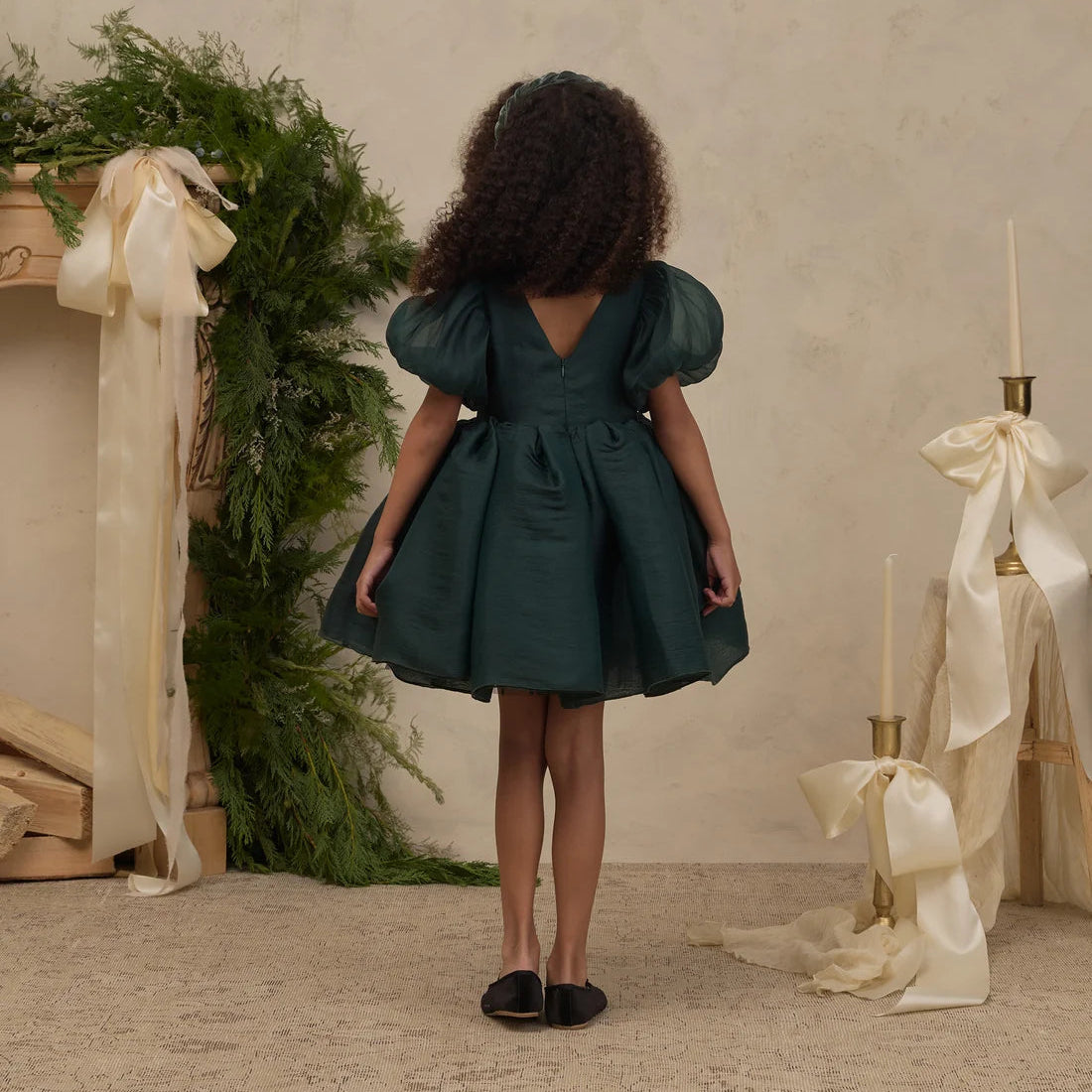 Green Shimmer Sofia Dress