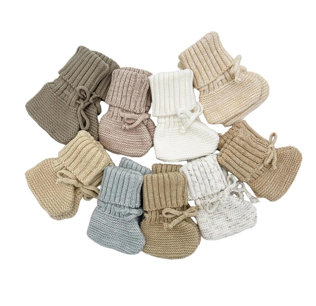 Garter Knitted Booties