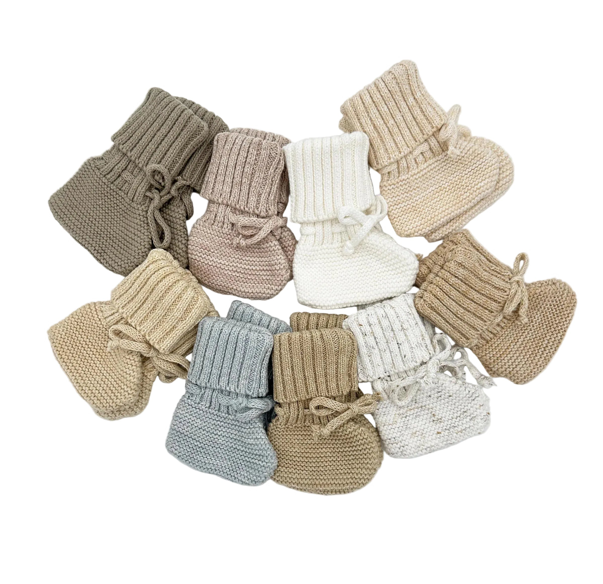 Garter Knitted Booties