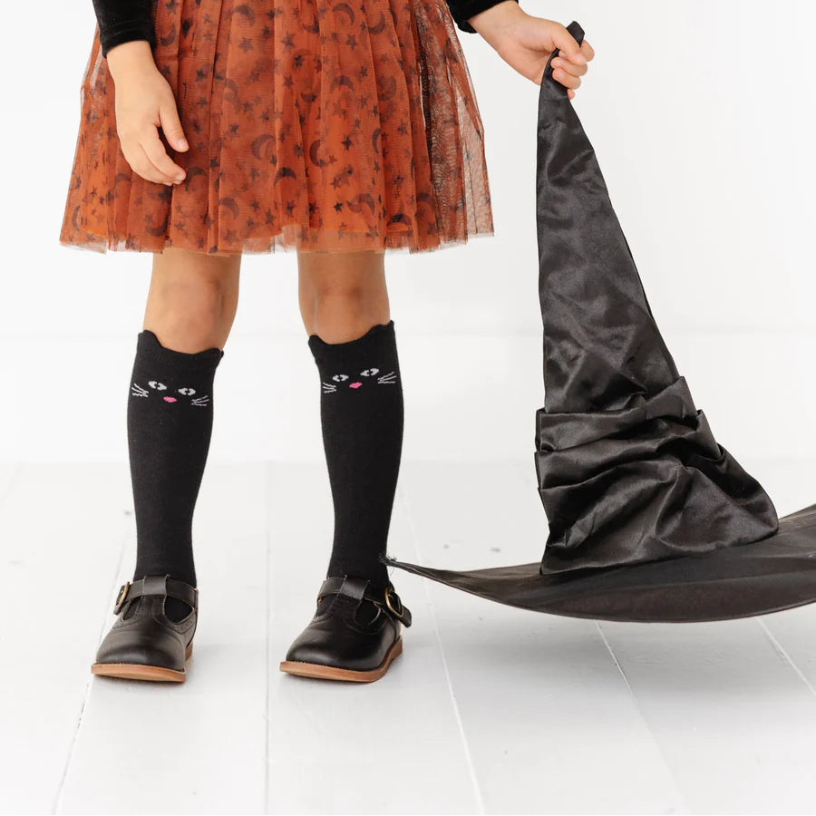 Black Cat Knee High Socks