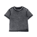 Black Mineral Wash Tee