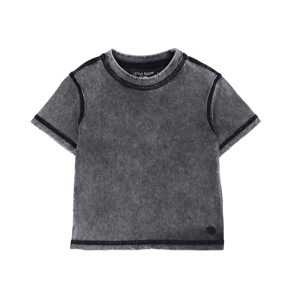 Black Mineral Wash Tee