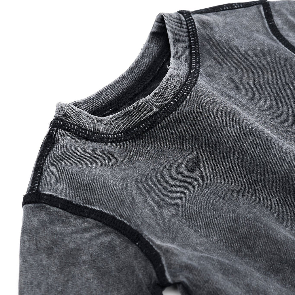 Black Mineral Wash Tee
