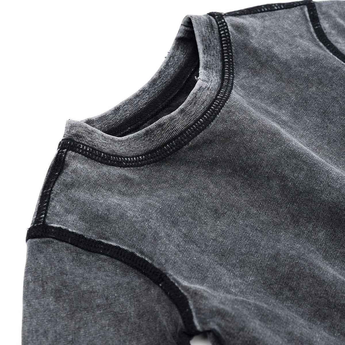 Black Mineral Wash Tee