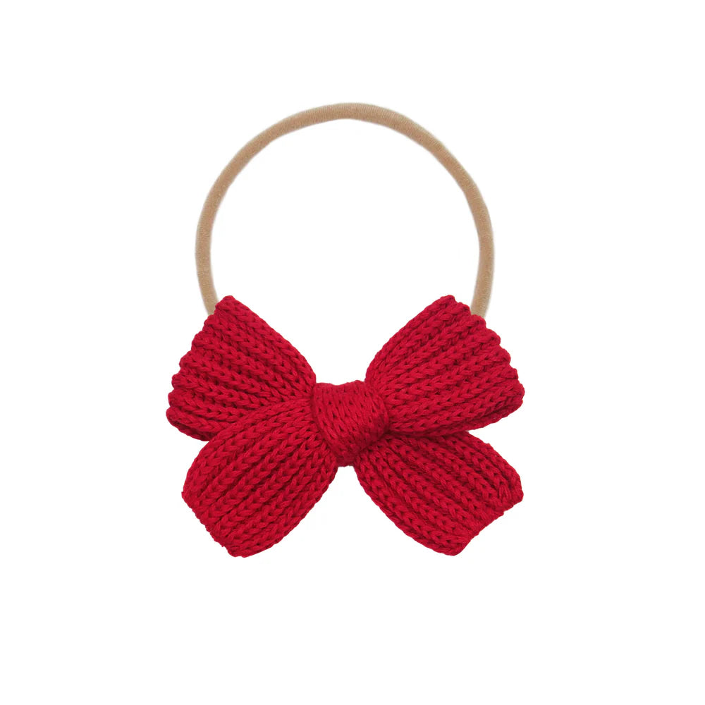 Sweater Bow Chunky Knit Headband