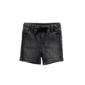 Straight Black Denim Short