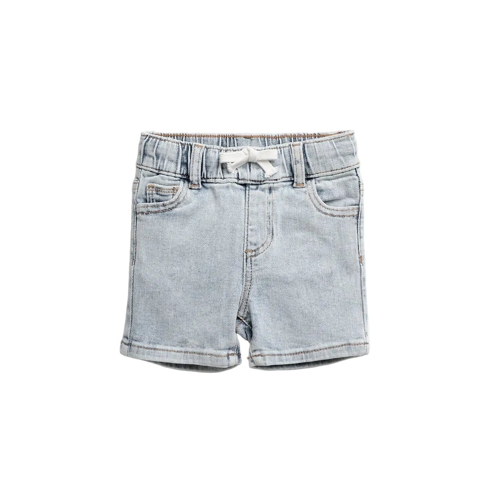 Straight Light Denim Short