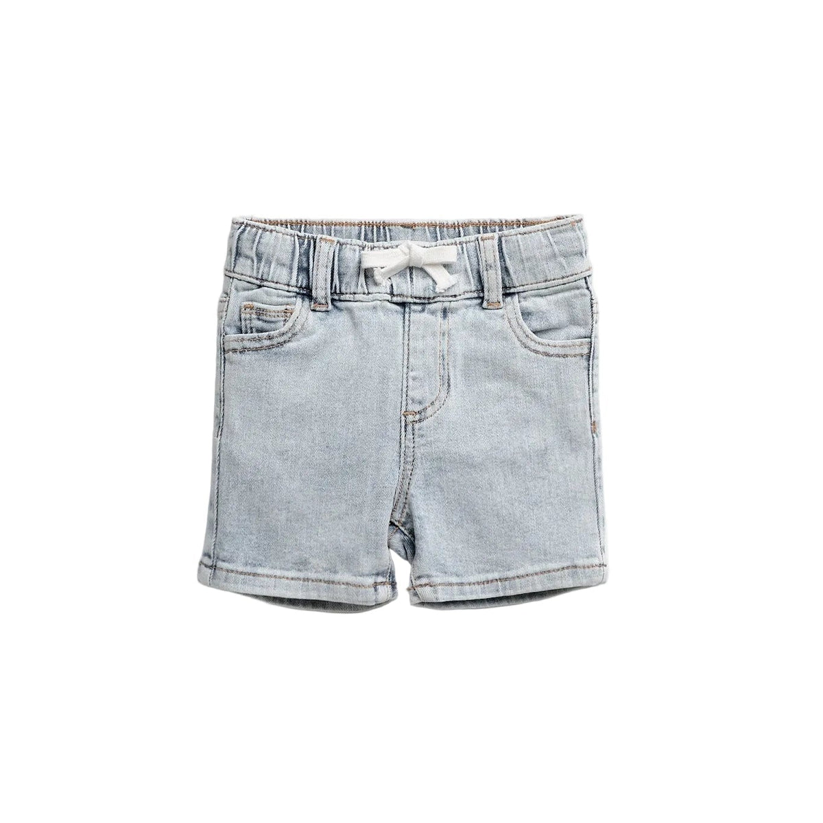 Straight Light Denim Short