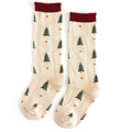 Tree Farm Scalloped Knee High Socks