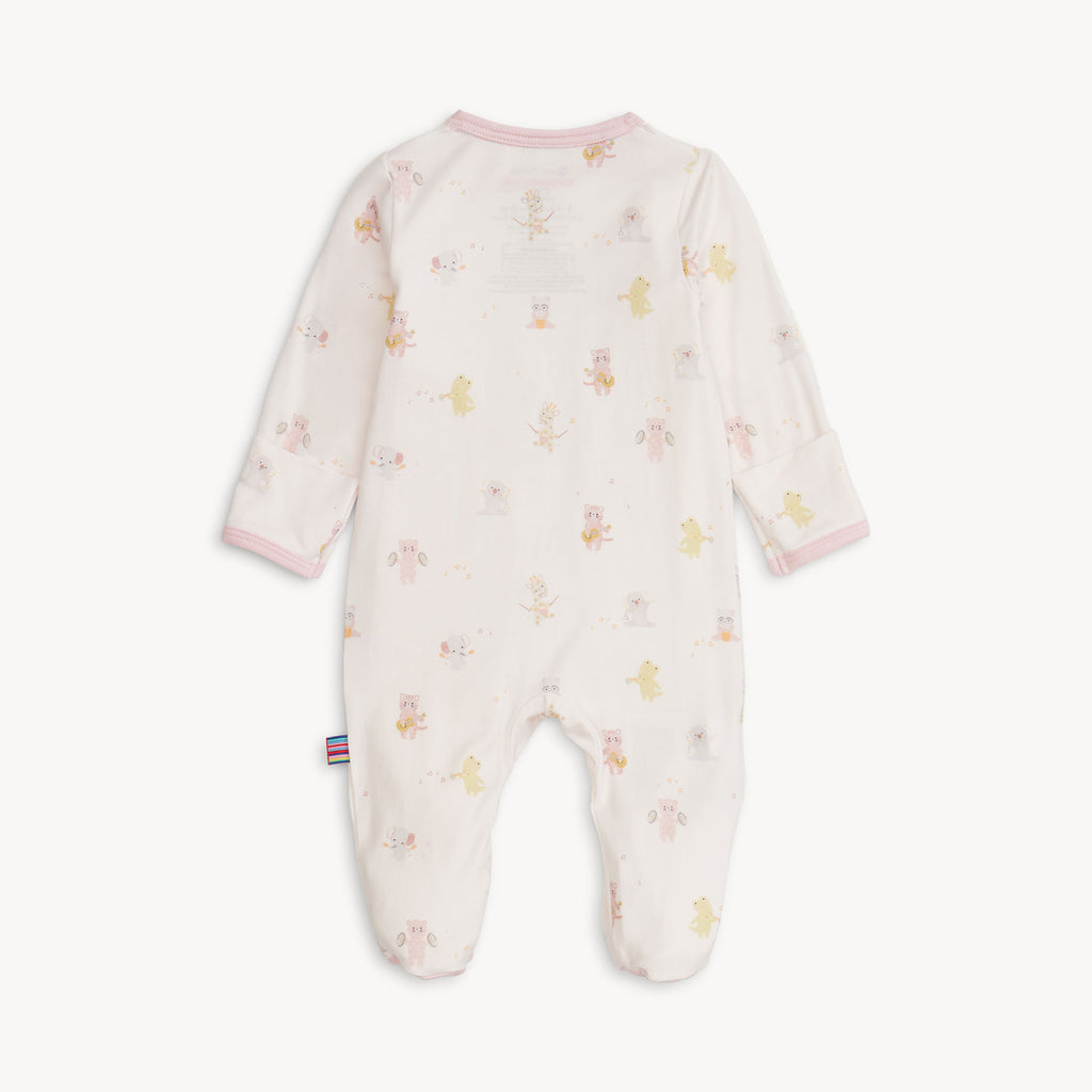 Pink Baby Beats Footie