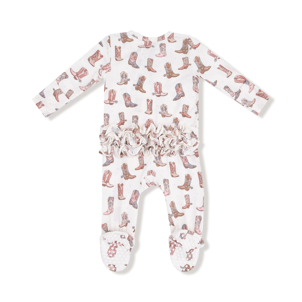 Future Cowgirl Ruffle Footie