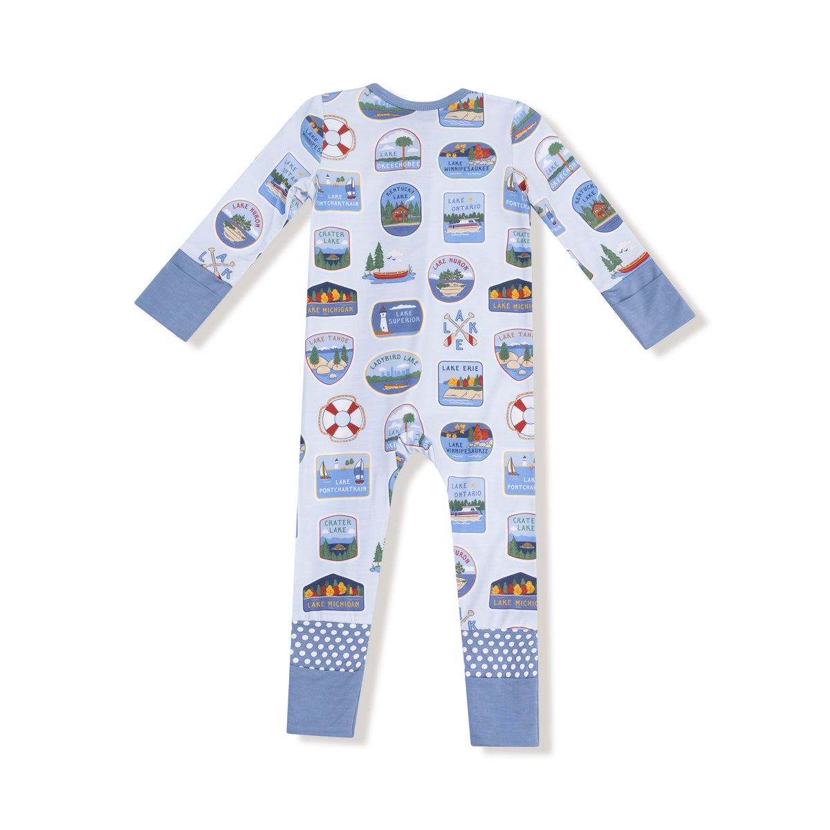 Lake Stickers PJ Romper