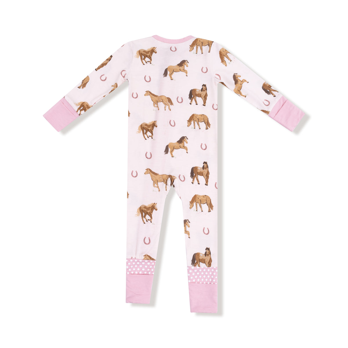 Pink Horses PJ Romper