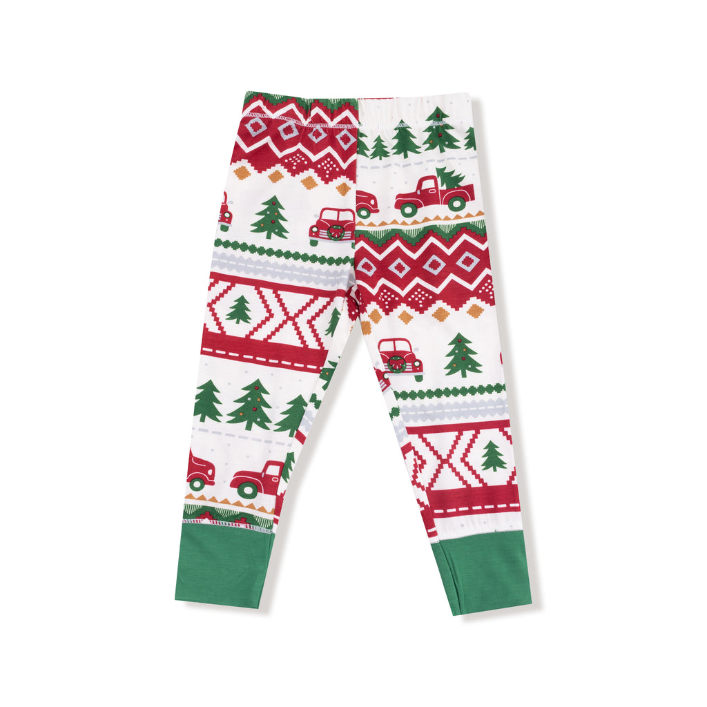 Red Fair Isle Loungewear Set