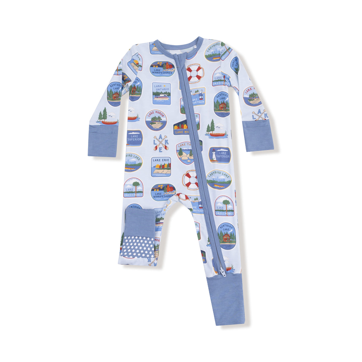 Lake Stickers PJ Romper