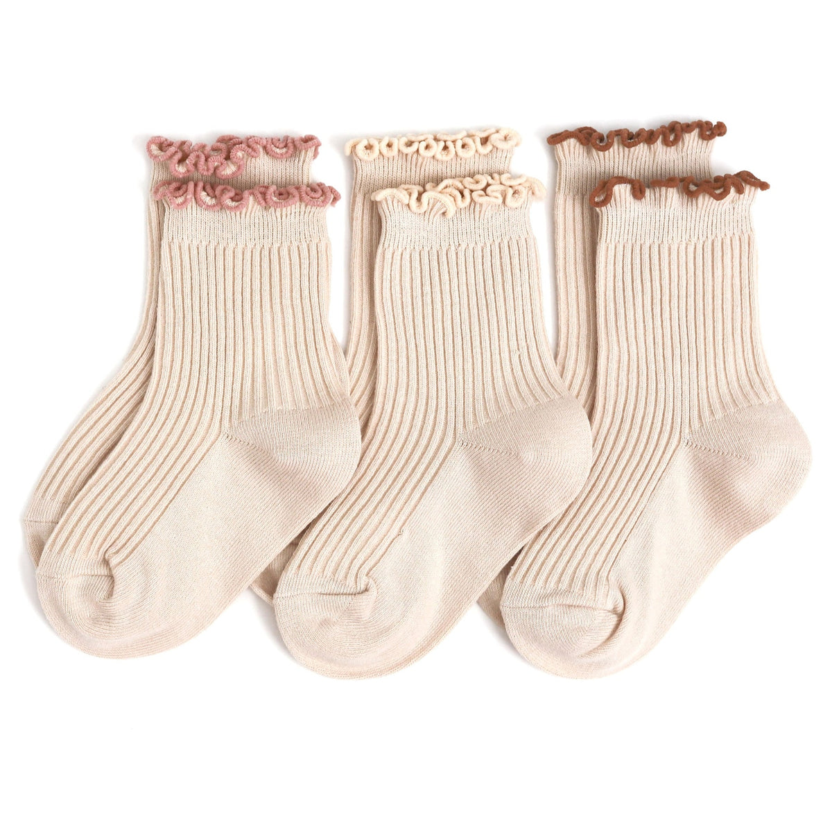 Vanilla Lettuce Trim Midi Socks