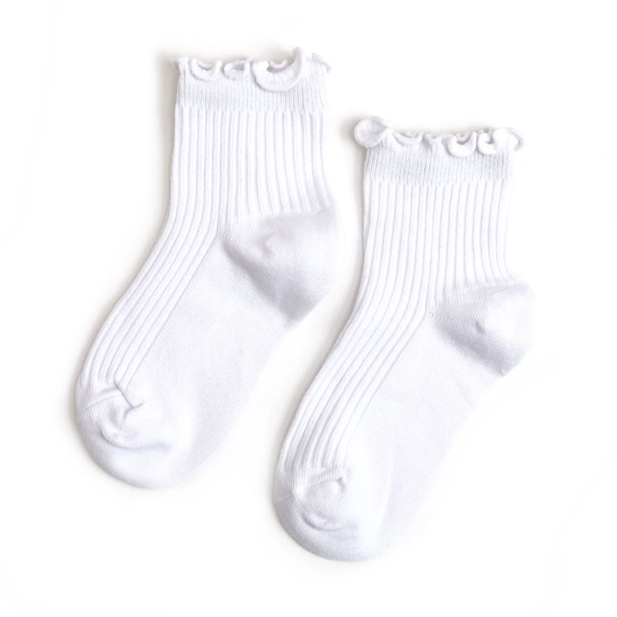 Ribbed Lettuce Midi Socks