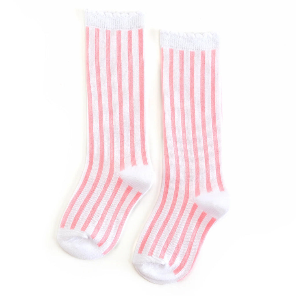 Scalloped Knee High Socks