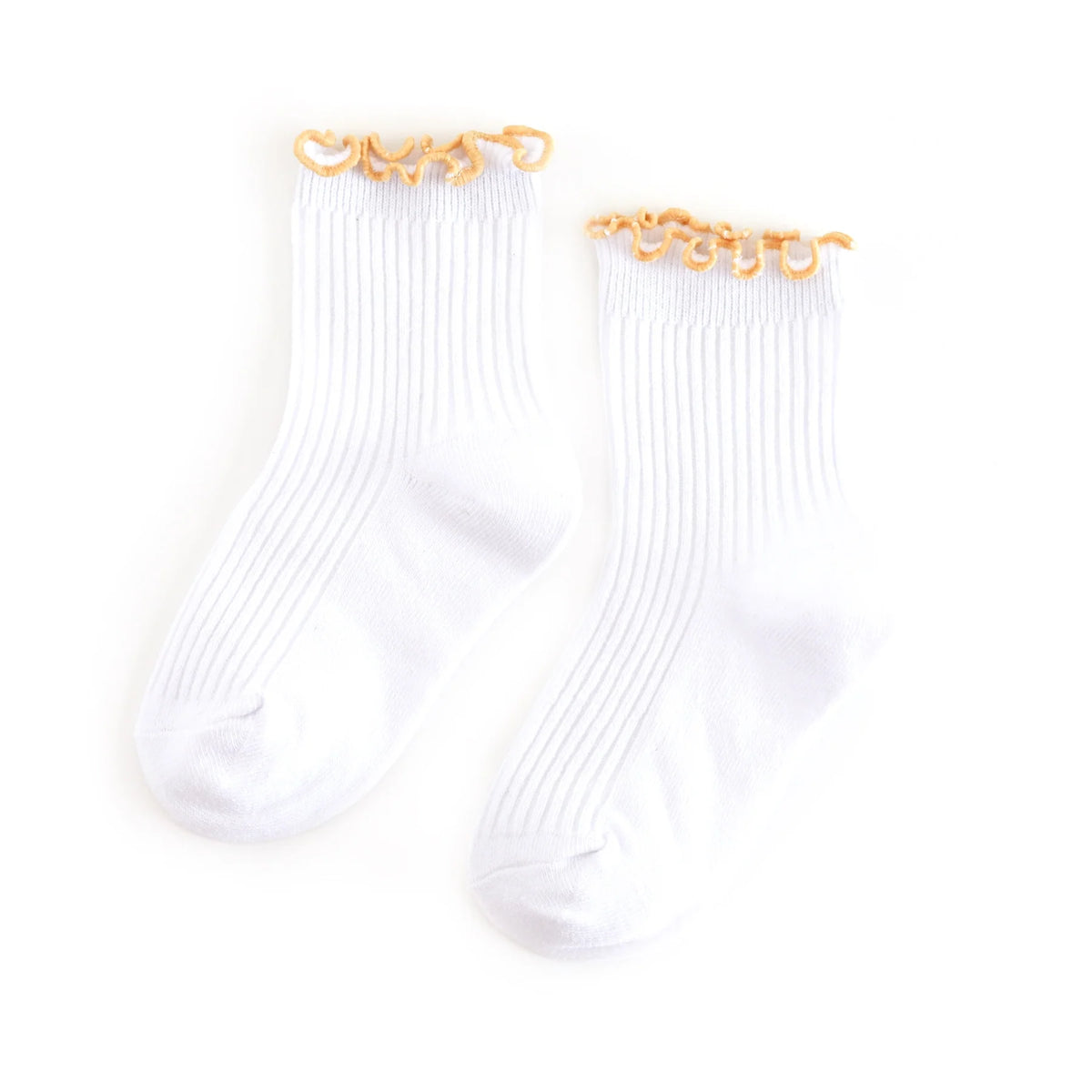Ribbed Lettuce Midi Socks