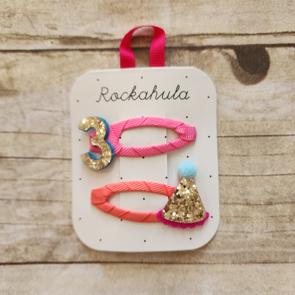 Birthday Glitter Clips