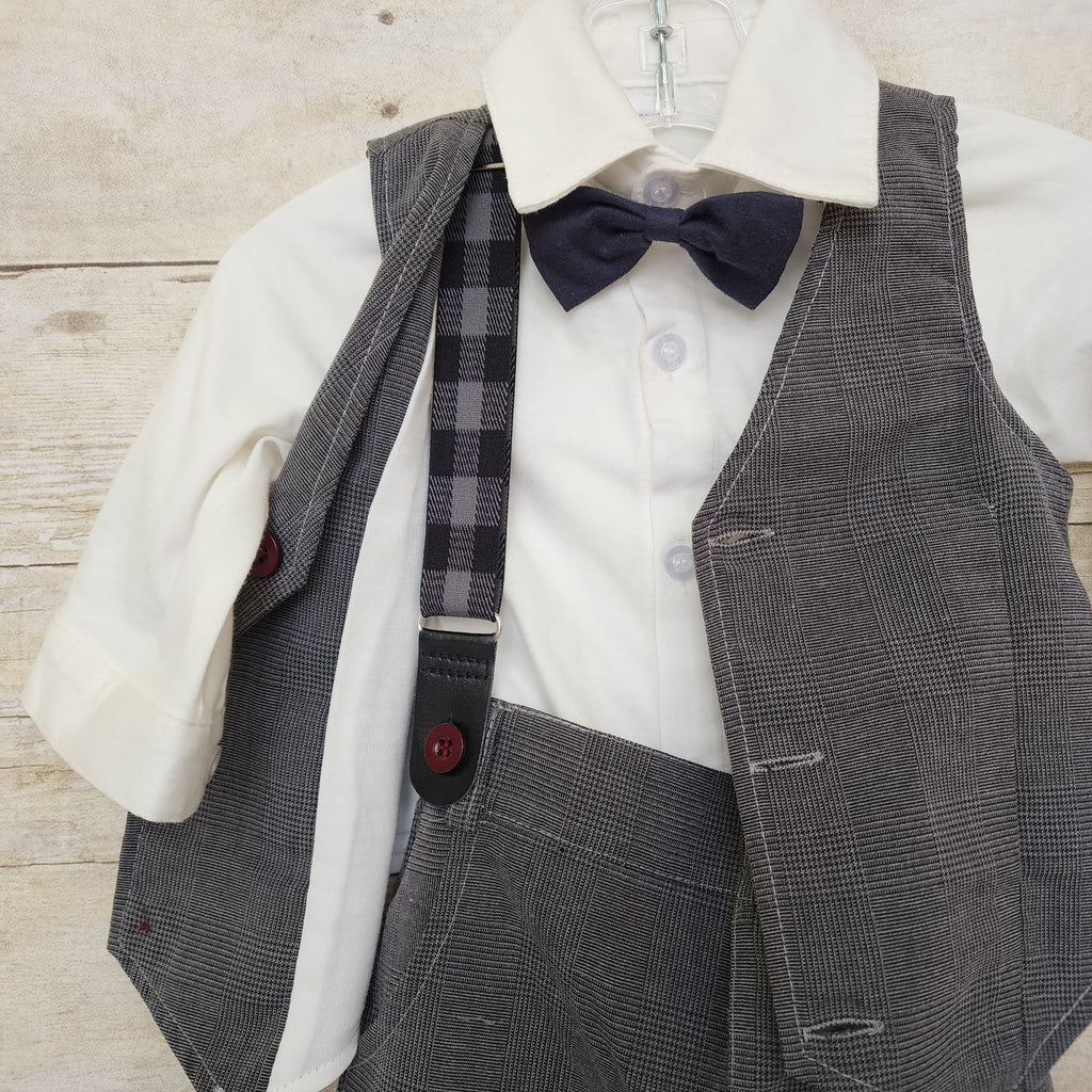 3-Piece Glen Plaid Suit