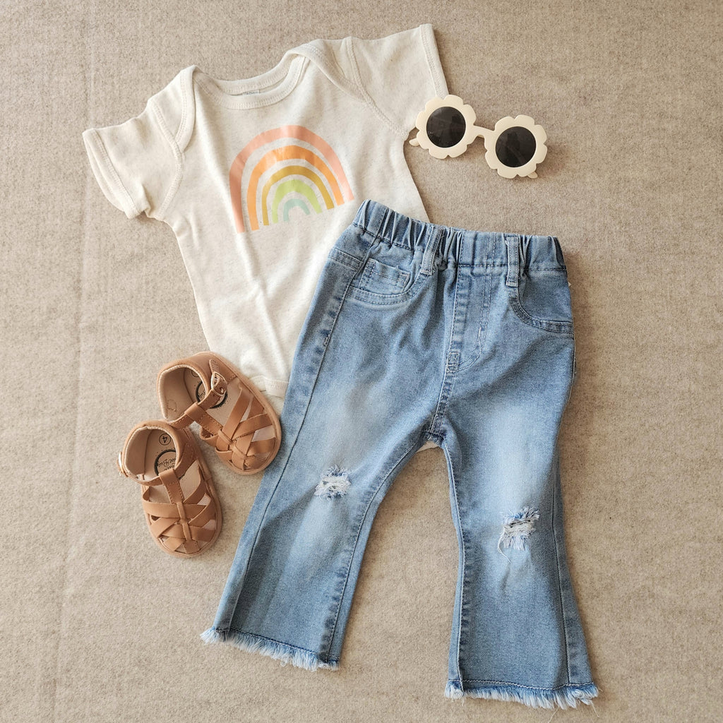 Baby Ripped Flare Jeans