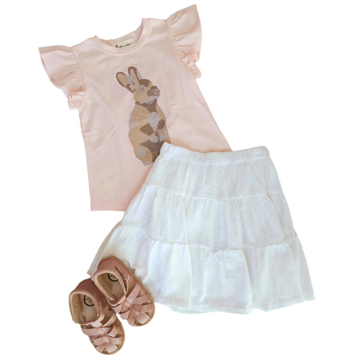 Pink Flutter Bunny Tee