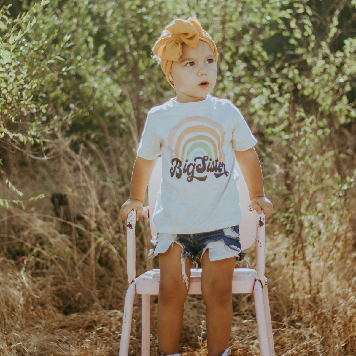 Bohemian Rainbow Big Sister Tee