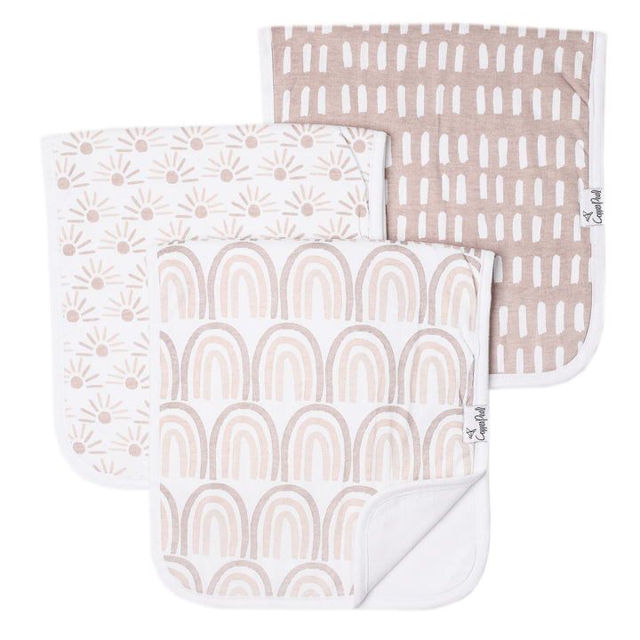 Copper Pearl 3-Pack Burp Cloths