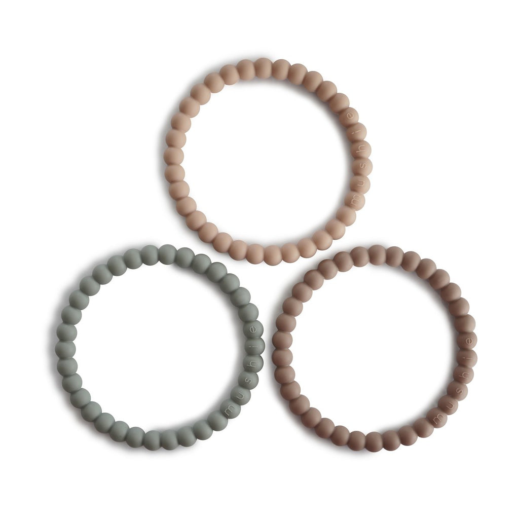 Pearl Teething Bracelet 3-Pack