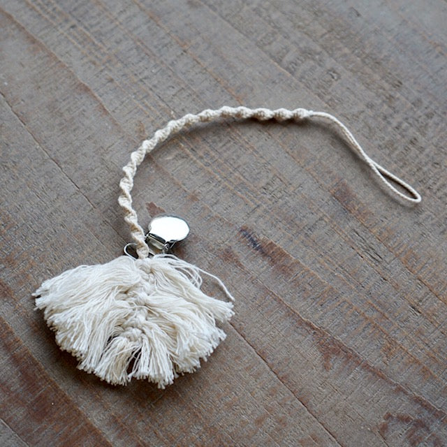 Macrame Pacifier Clip