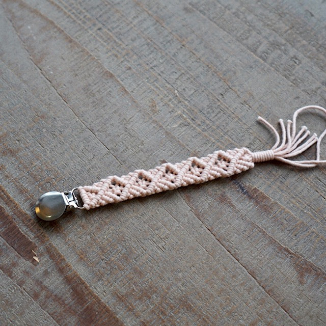 Macrame Pacifier Clip