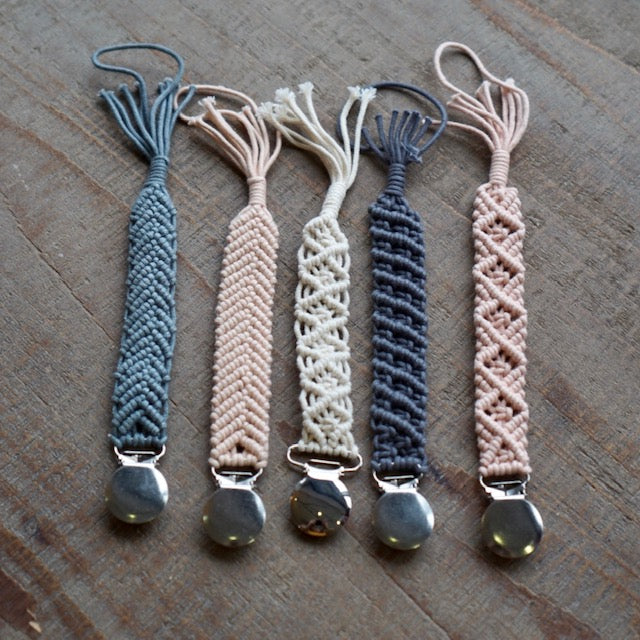 Macrame Pacifier Clip