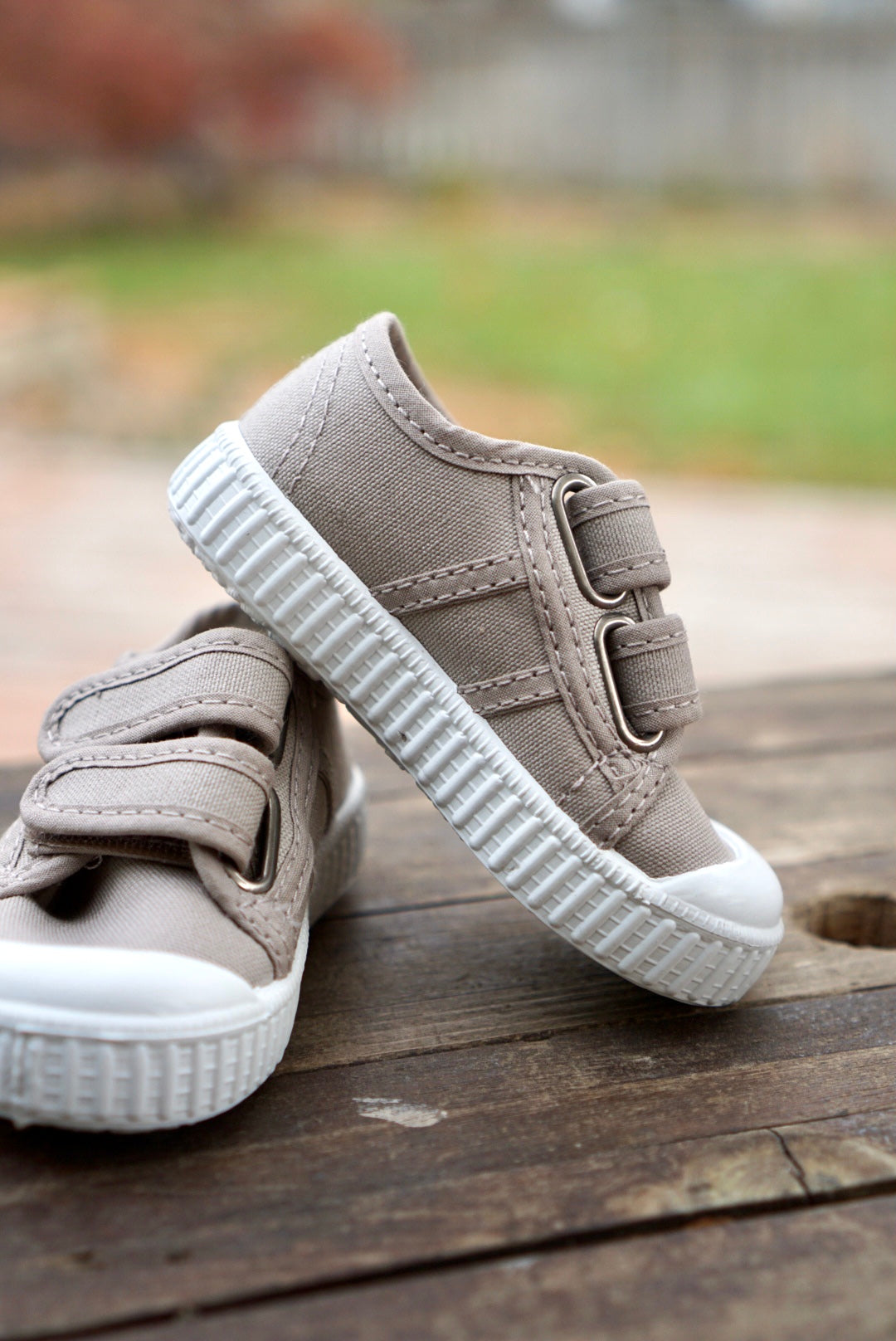 Beige Velcro Shoes
