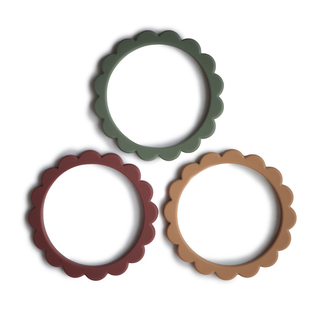 Flower Teething Bracelet 3-Pack