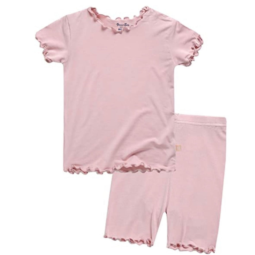 Ruffled Pajama Shorts Set