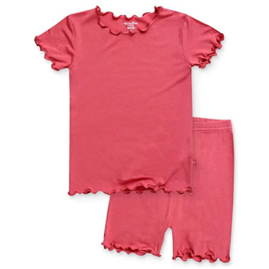 Ruffled Pajama Shorts Set
