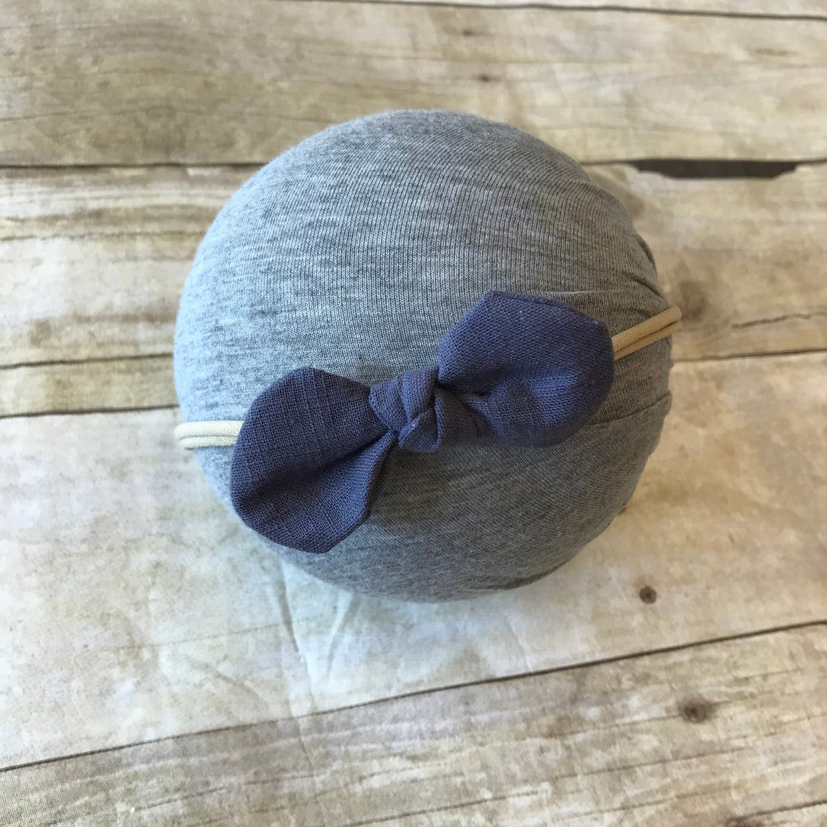 Linen Buttercup Bow