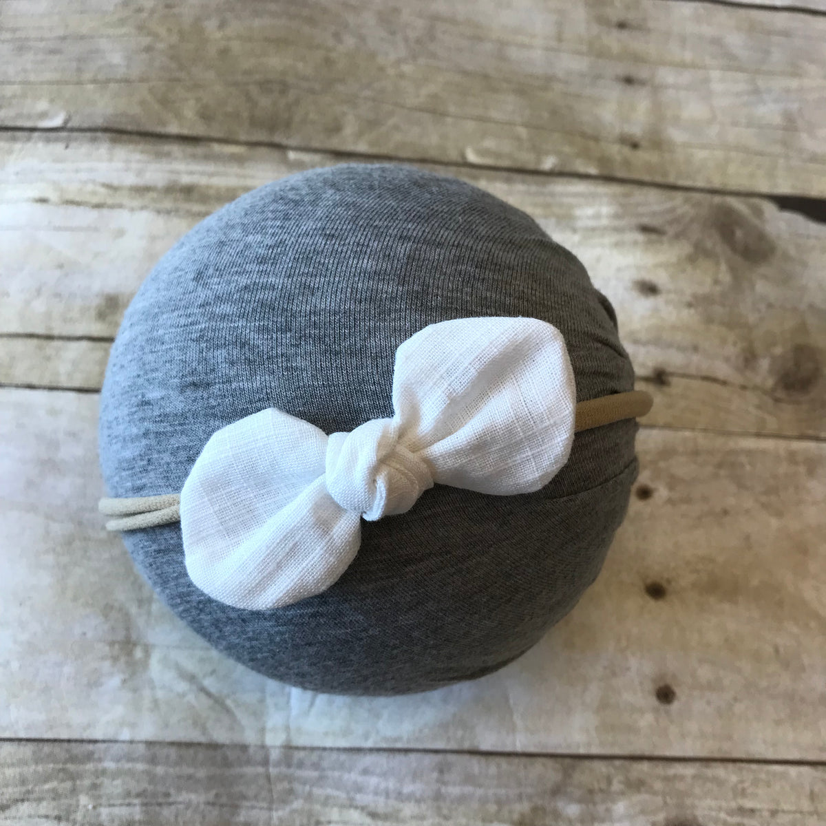 Linen Buttercup Bow