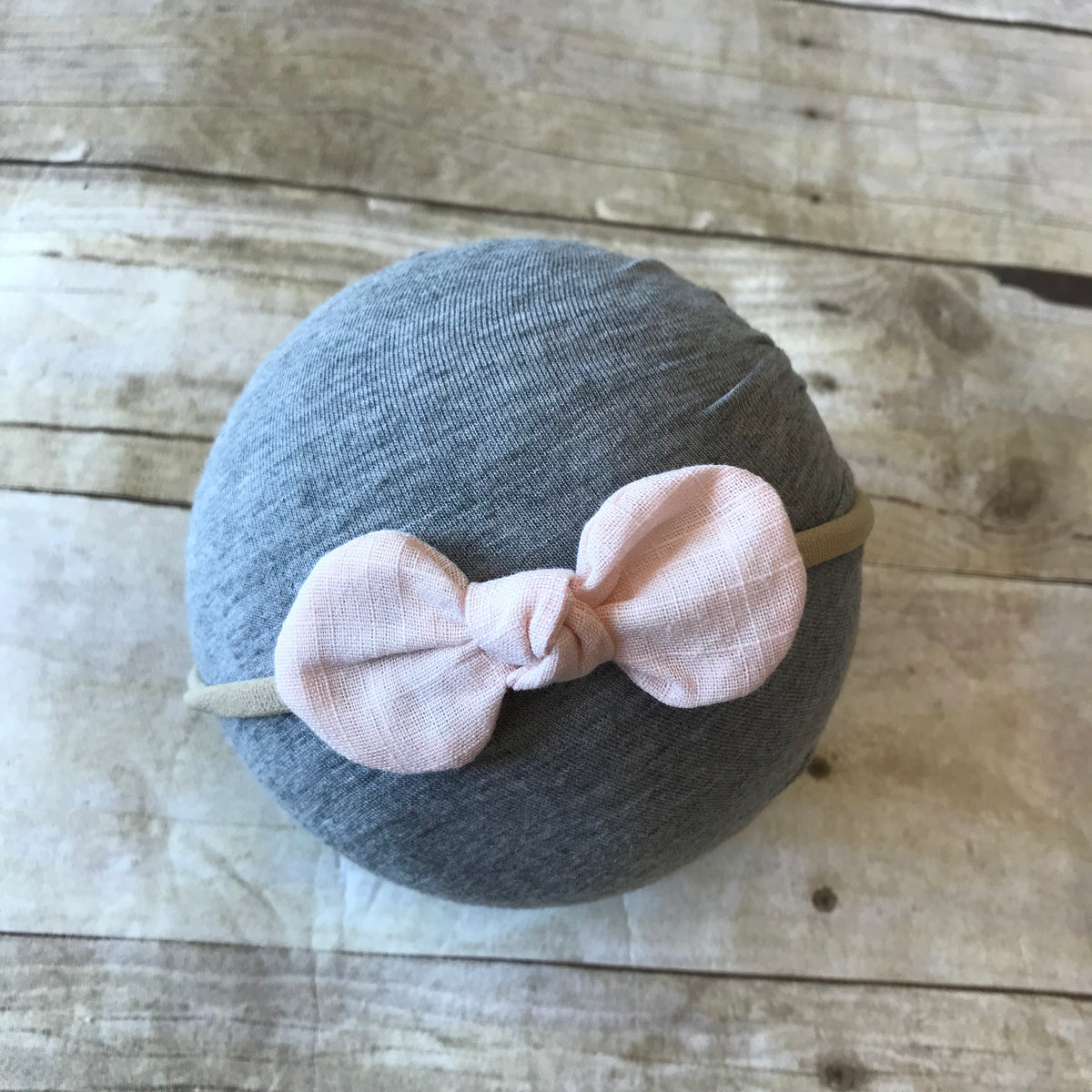 Linen Buttercup Bow