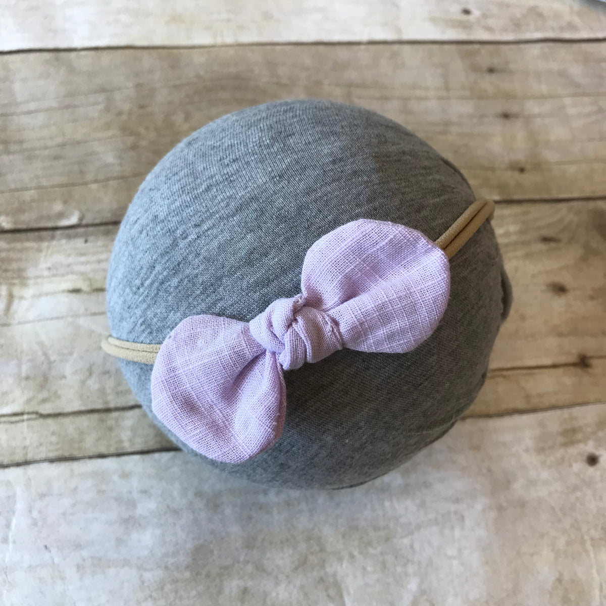 Linen Buttercup Bow