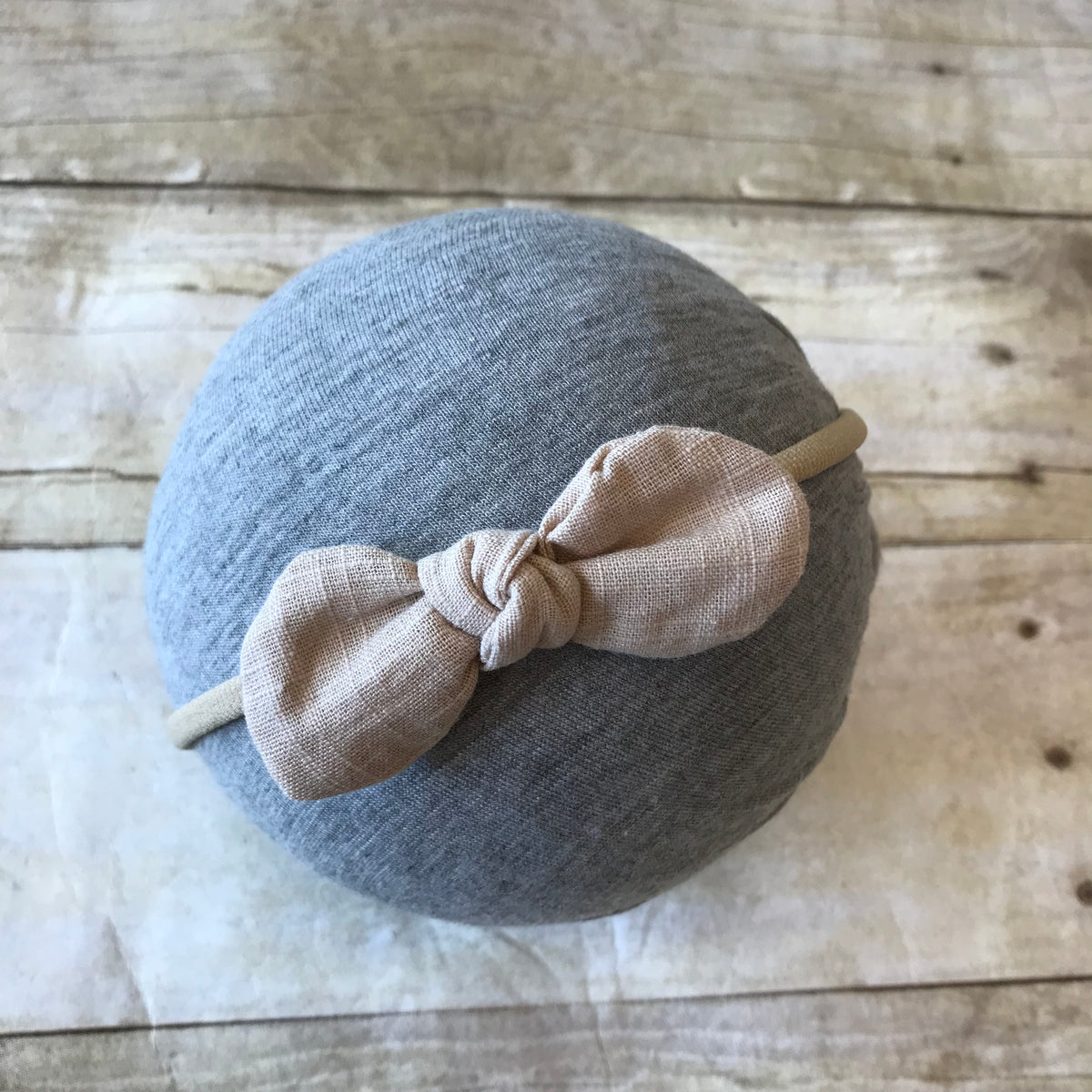 Linen Buttercup Bow