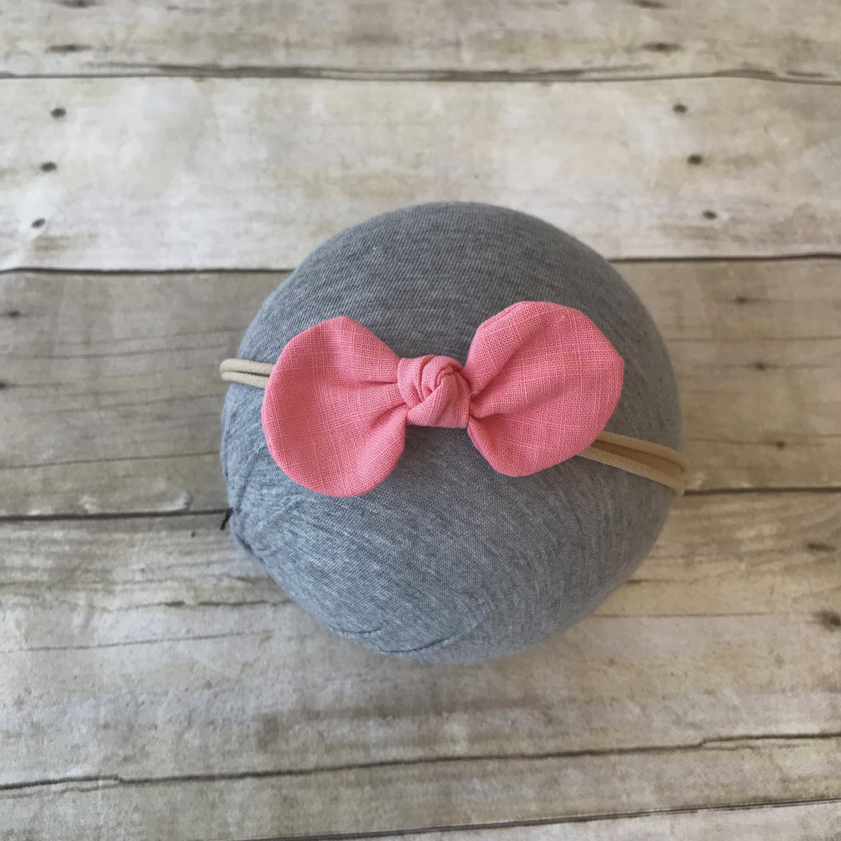 Linen Buttercup Bow