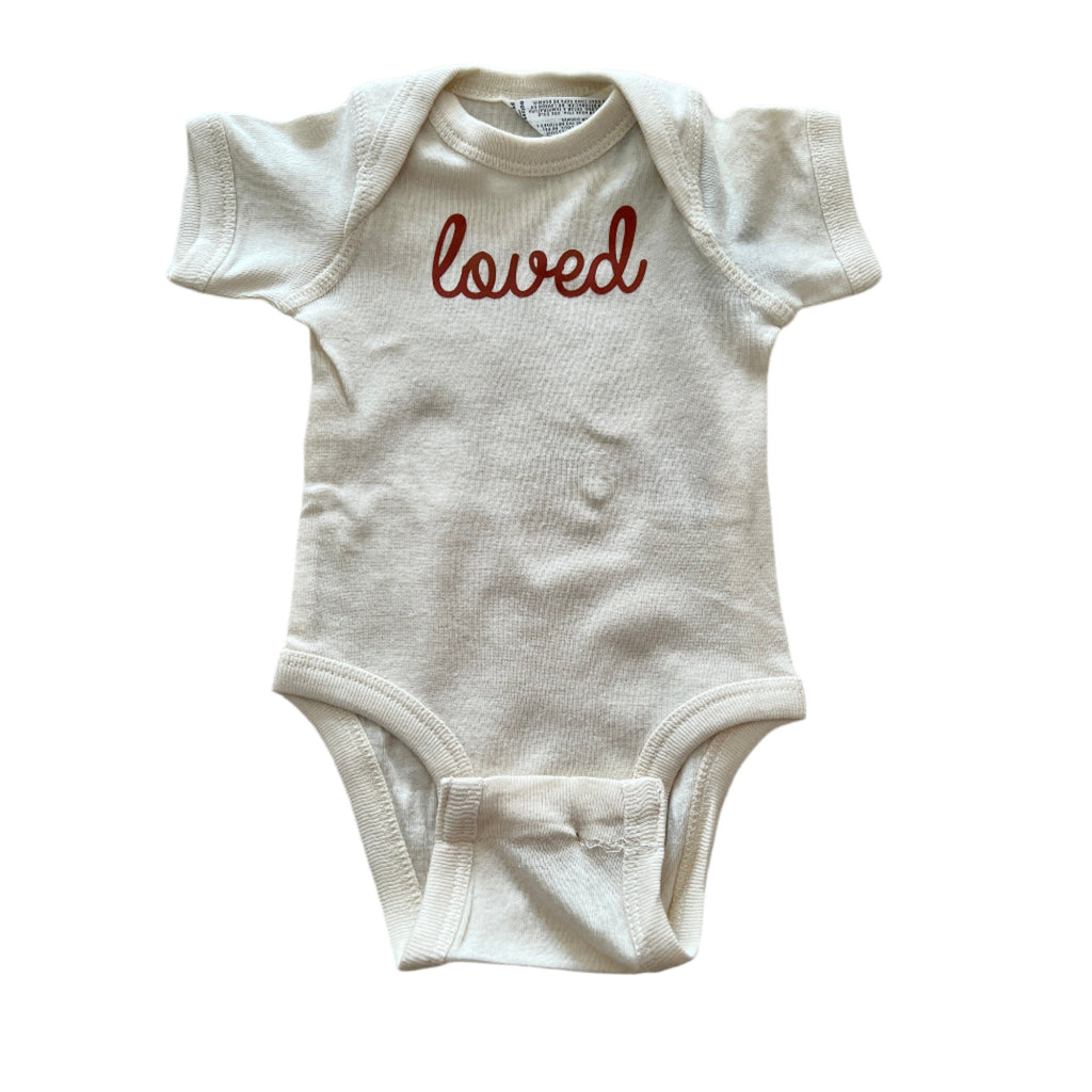 Cursive Loved Bodysuit