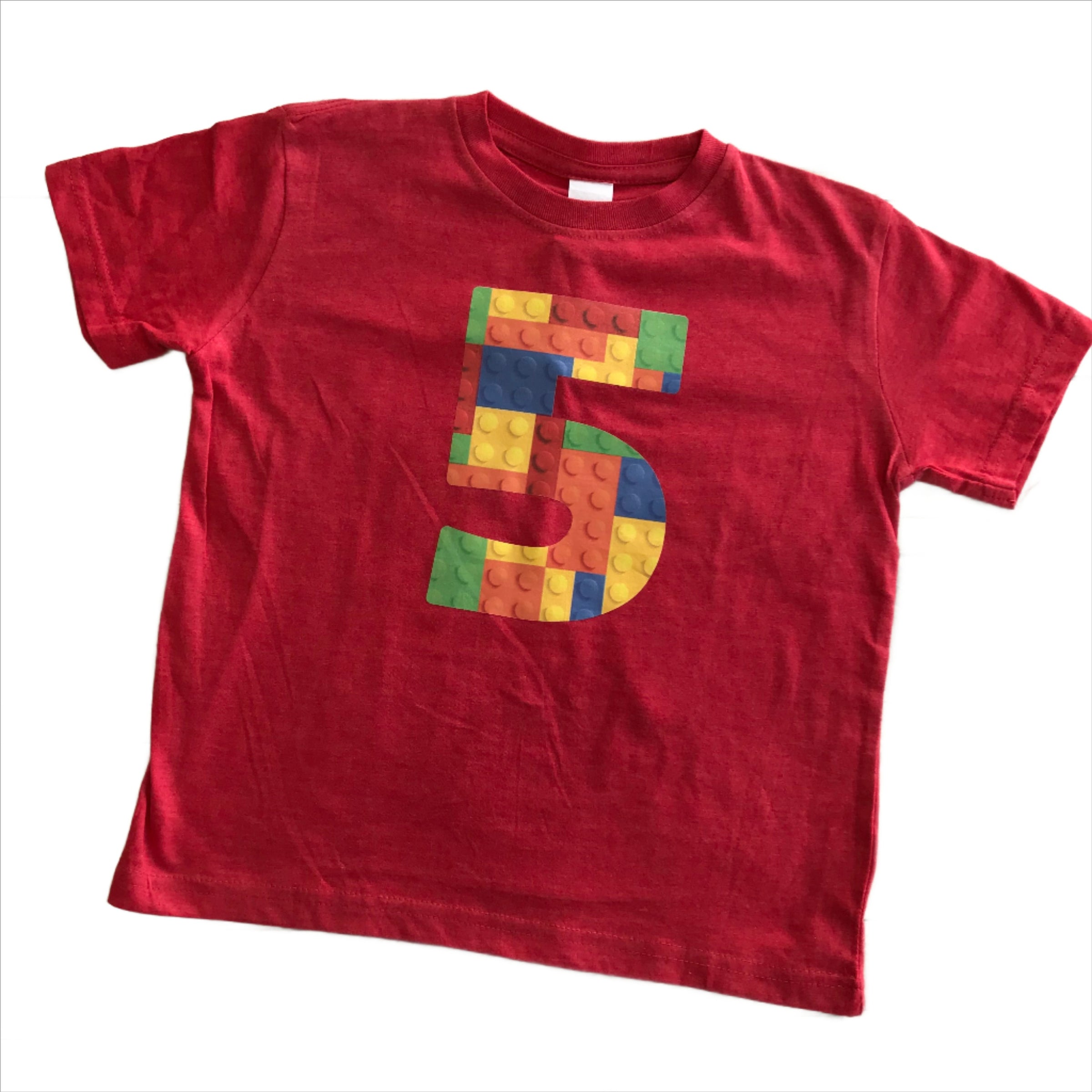 Lego themed birthday shirts online