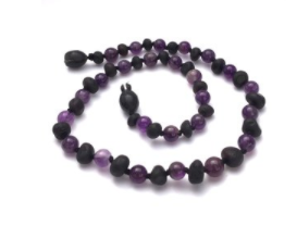 Amber with Precious Stone Necklace