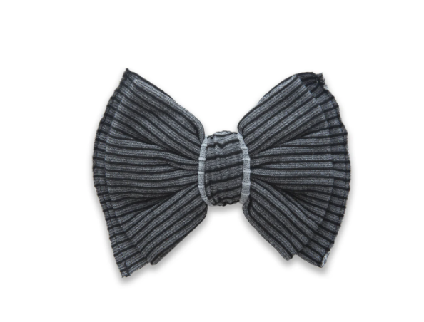 Ribbed Bow Clip